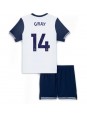 Tottenham Hotspur Archie Gray #14 Hjemmedraktsett Barn 2024-25 Korte ermer (+ bukser)